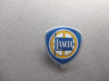 Lancia Italiaans vrachtwagen- en automerk logo geel-blauw